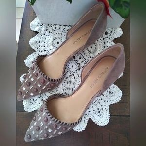 Antonio Melani High Heels Gray Suede Size 11M